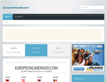 Tablet Screenshot of europeonlineradio.com